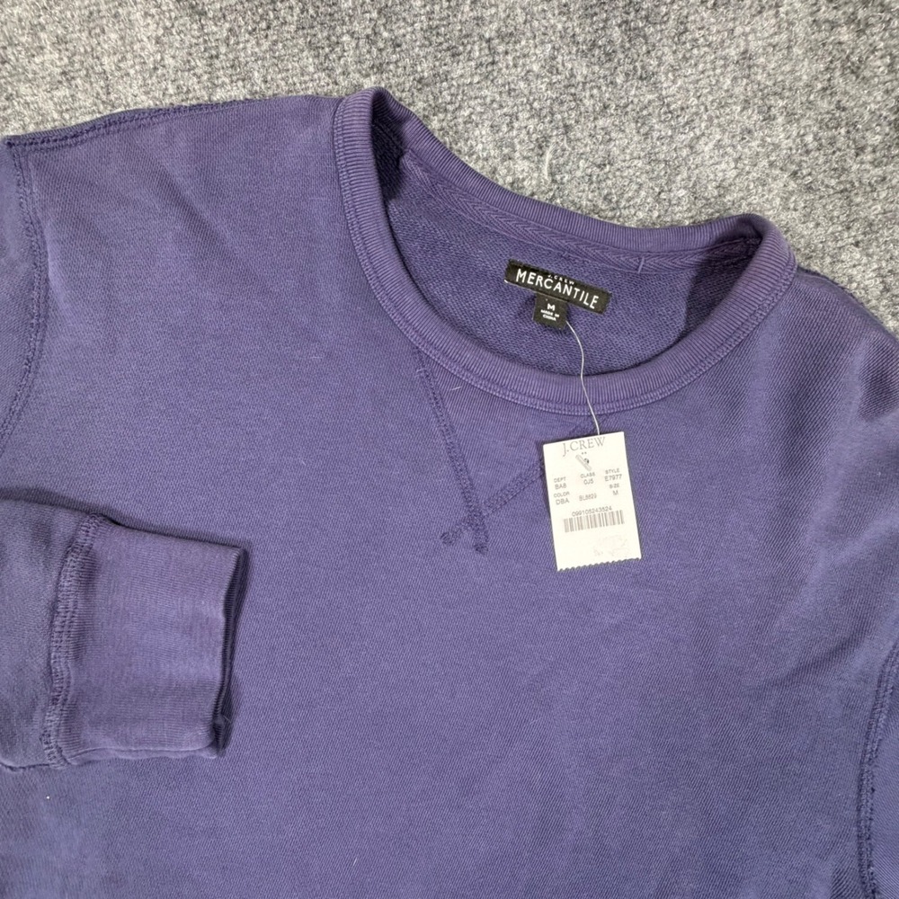 J.Crew Mercantile Mens Purple Crewneck Sweatshirt E7977 Medium NWT
